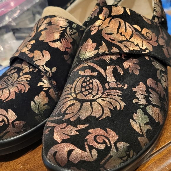 ALEGRIA Lauryn Iridescent Leather Slip On Work Nurse Clog Size 42 (US 11.5-12) - Picture 5 of 8